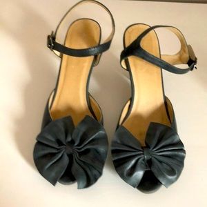 Chocolat Blu party heels with bows
